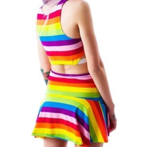 Unit Rainbow Iggy Crop top - Picture 2 of 6
